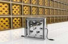 Energy-Harnessing Glass Blocks