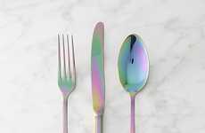 Holographic Flatware Sets
