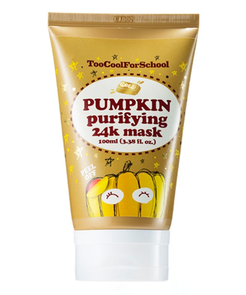 Golden Pumpkin Face Masks