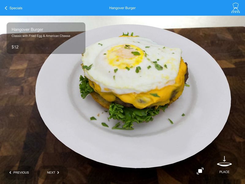 Augmented Reality Menus