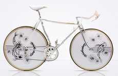 Elegant Chrome Bicycles
