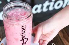 Pink-Hued Horchata Drinks