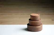 Stacking Wooden Canisters