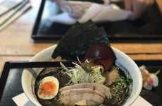 Charcoal-Infused Ramen Dishes