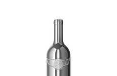 Metallic Wine Bottles