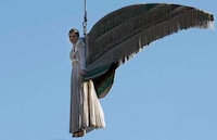 Living Angels Flying Over Italy