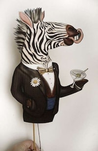 Zebra Papercut Puppets Image 2