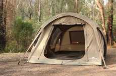 Pole-Free Inflatable Tents
