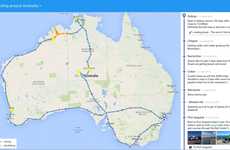 Interactive Travel Blog Maps