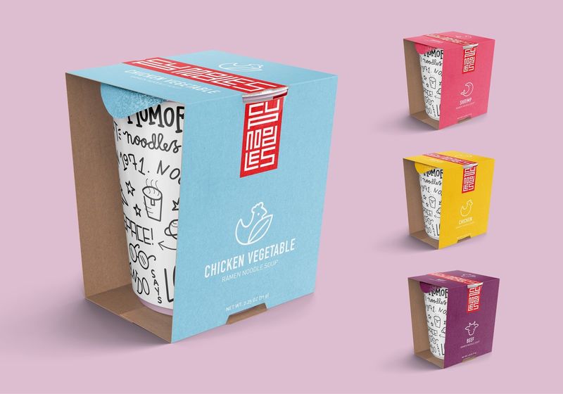 High-End Graffiti Noodle Branding