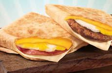 Low-Cost Folded Breakfast Sandwiches