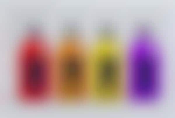 Bauhaus-Inspired Juice Bottles