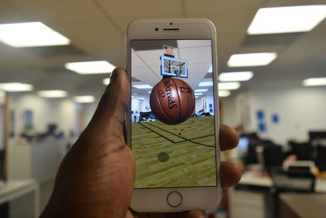 Team-Specific AR Basketball Games