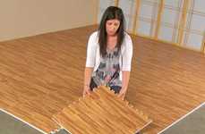 Hardwood-Printed Padding Tiles