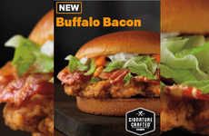 Saucy Buffalo Bacon Sandwiches