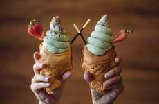 Reinvented Taiyaki Desserts