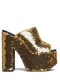 Disco-Inspired Platform Slippers Image 4