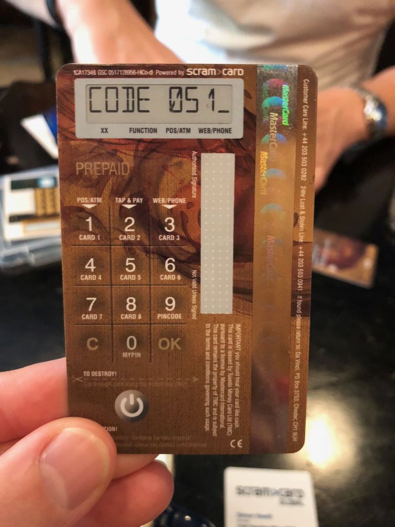 Computerized Payment Cards