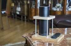 Bamboo Smart Speaker Stands