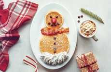 Festive Snowman Pancakes