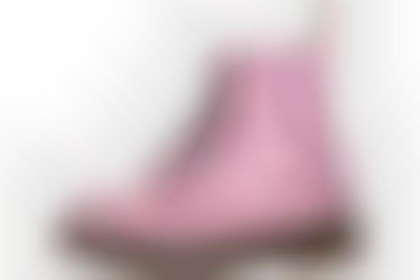 Metallic Leather Combat Boots