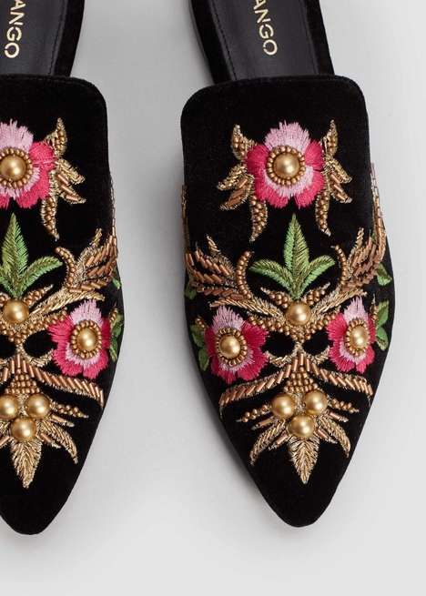 Affordable Embroidered Slippers