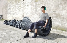 Waste-Based Public Benches