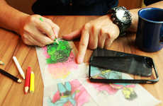 DIY Kid-Drawn Phone Cases