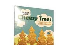 Cheesy Christmas Tree Crackers