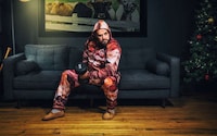 Branded Meat Print Sweatsuits Image 2