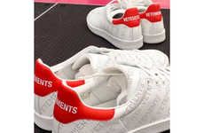 Perforated Logo Tennis Shoes