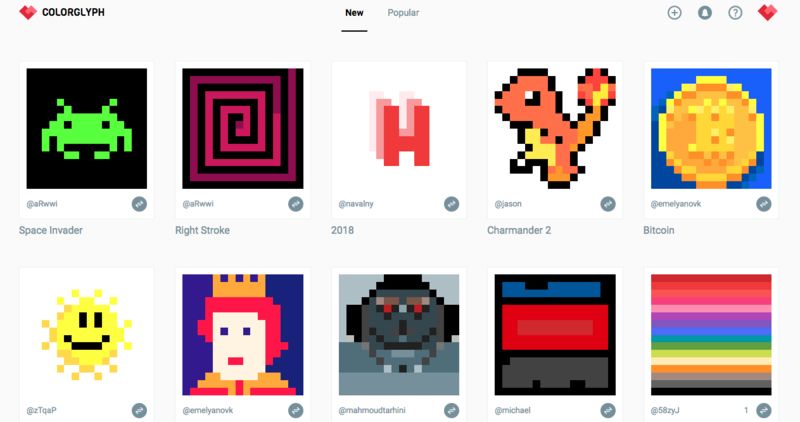 Colorful Glyph-Trading Platforms