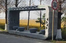 3D-Printed Bus Shelters