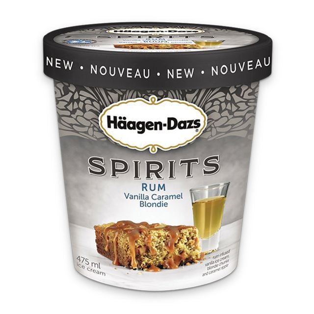 Rum-Infused Caramel Ice Creams