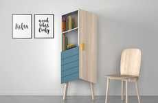 Angular Modernistic Storage Cabinets