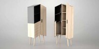 Angular Modernistic Storage Cabinets Image 4