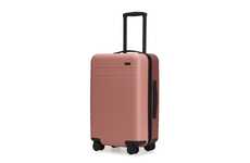 Sleek Dual-Tone Suitcases