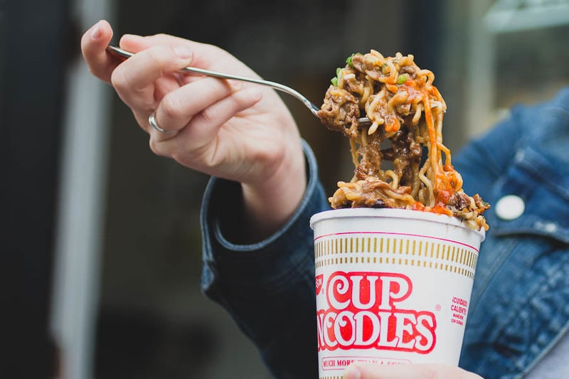 Indulgent Cheesesteak Ramen Cups