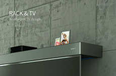 Shelf-Integrated TV Sets