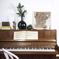 Minimalist Wooden Maps Image 4