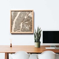 Minimalist Wooden Maps Image 5