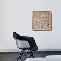 Minimalist Wooden Maps Image 7