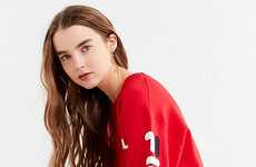 Oversized Logo Crew Necks