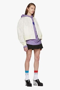 Cream-Colored Designer Bombers Image 2