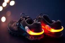 Shoe-Attached Safety Lights