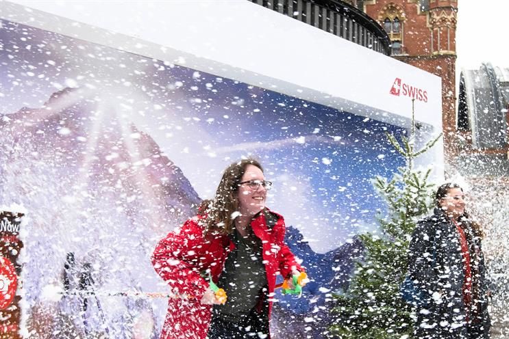 On-Demand Snow Billboards