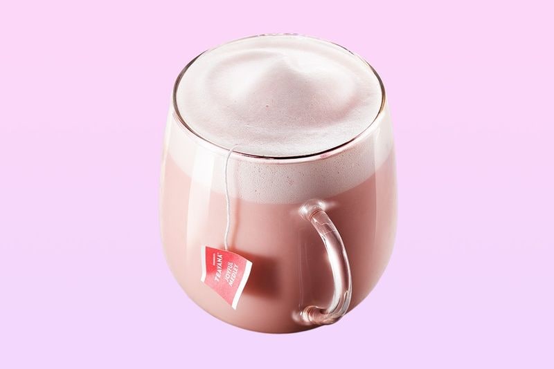 Pastel Pink Tea Lattes