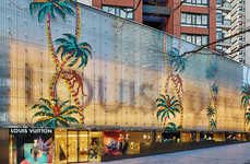 Palm Tree-Covered Boutiques
