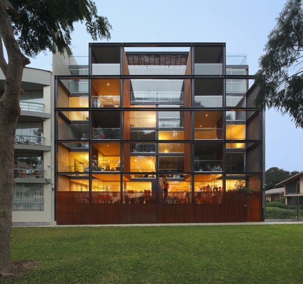 Boxy Glass Condo Buildings