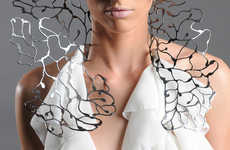 Coral-Shaped Sculptural Jewelry